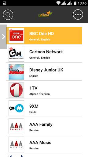 Yellow TV screenshot 2