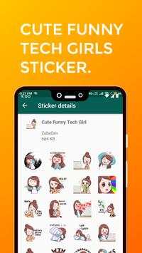 Cute & Funny Girls Sticker screenshot 5