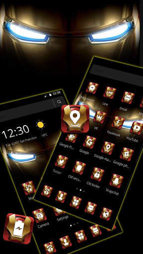 Iron Eyes Hero Tech Theme screenshot 1