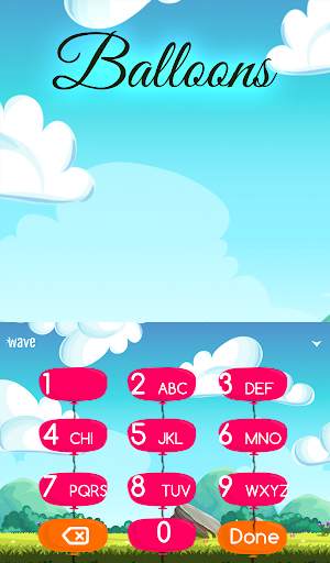 Balloons Animated Keyboard + Live Wallpaper स्क्रीनशॉट 6