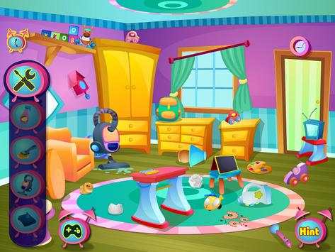 Nursery cleaning girls games screenshot 2