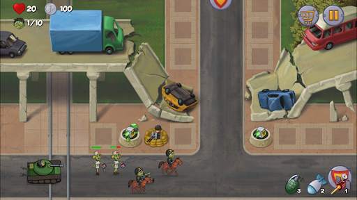 Zombie Town Defense screenshot 1