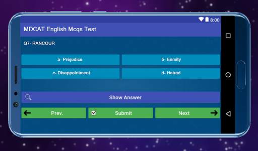 MDCAT English Mcqs Test скриншот 5