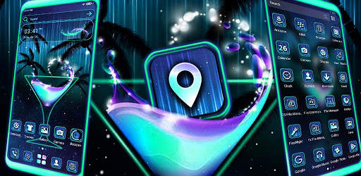 Neon Cocktail Launcher Theme screenshot 6