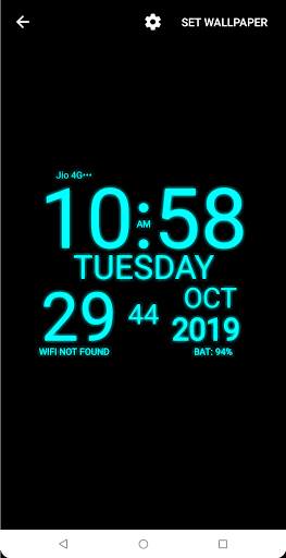 wp clock live wallpaper screenshot 2