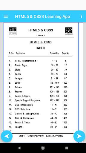 HTML5-CSS3 Training App (Offline)with 450 Programs screenshot 3