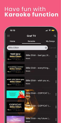 GRAF TV - KPOP, K-pop karaoke,free music,free song screenshot 5