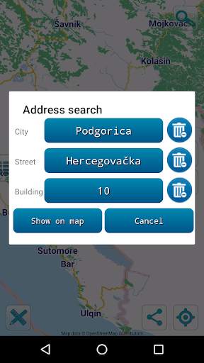 Map of Montenegro offline screenshot 3