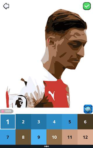 Footballer Soccer Stars - Color By Number Game screenshot 5