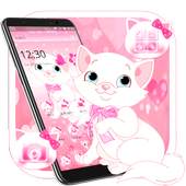 Cute Pink Cat Launcher Theme🐱 1.1.1