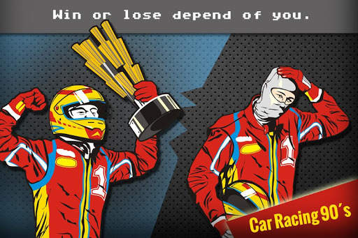 Handheld lcd car racing screenshot 3