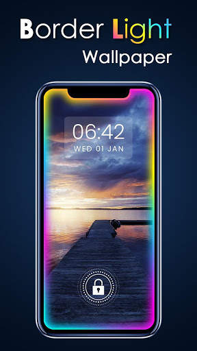 Light Border Wallpaper - Color Line Border screenshot 4