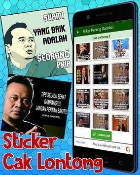 Wa Stiker Lucu Cak Lontong Meme WaStickersapps screenshot 2
