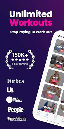 FitOn - Free Fitness Workouts & Personalized Plans screenshot 1