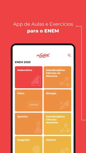 Me Salva! ENEM 2020: Aulas Offline e Exercícios screenshot 1