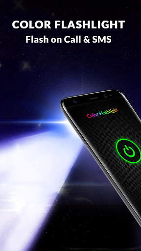 Flashlight : Flash on Call & SMS, Colourful torch screenshot 7