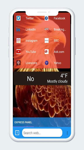 Eagle Browser (Fast & Secured Browser) screenshot 1
