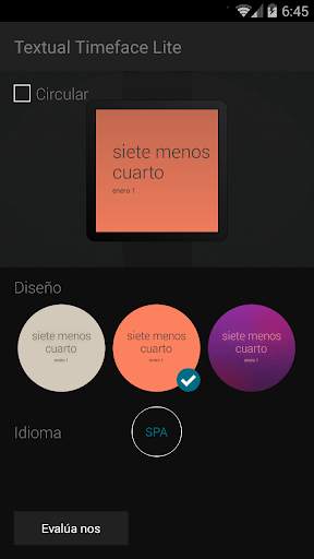 Textual Timeface Lite screenshot 3