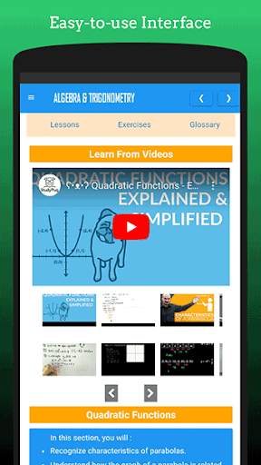 Learn Algebra and Trigonometry скриншот 3
