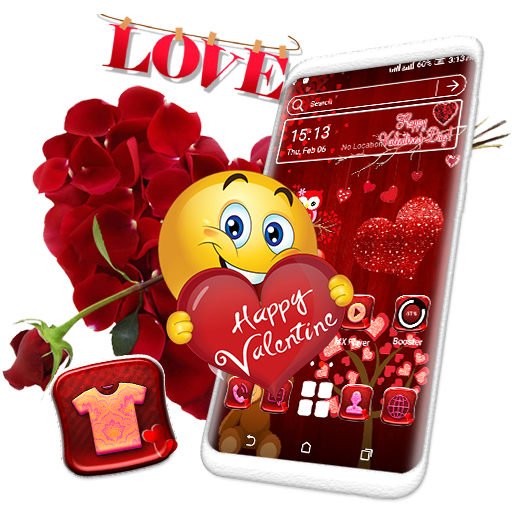 Valentine Red Launcher Theme icon