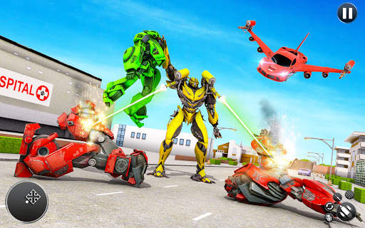 Flying Car Robot Game - Robot Transforming Games screenshot 4
