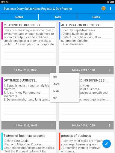 Business Diary Sales Notes Register & Day Planner screenshot 3
