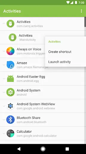Activities screenshot 2