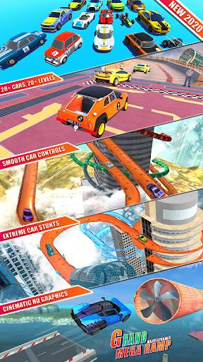 Mega Ramp Car Jumping stunts driving 2020 screenshot 1