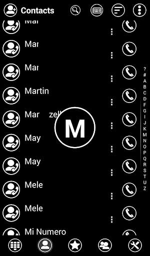 Theme Metro Black RocketDial screenshot 2