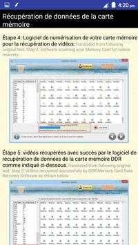 Récupération de données de la carte mémoire Help 6 تصوير الشاشة