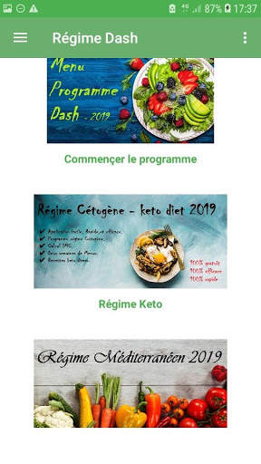 Régime Dash 2020 Menus et Recettes Minceur Gratuit скриншот 5
