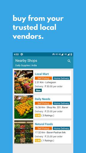 Sarthika Market - Food delivery and local shopping screenshot 1