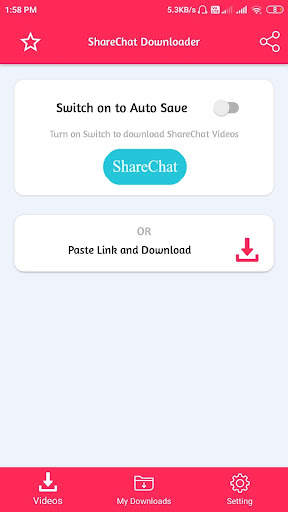 Video Downloader for ShareChat - No Watermark screenshot 2