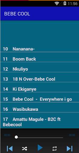 All songs of Bebe Cool - offline screenshot 2