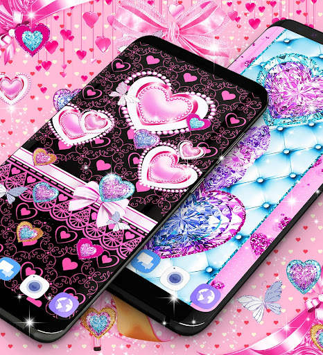 Girly pink live wallpapers screenshot 2