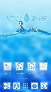 Aqua Blue GO Launcher Theme screenshot 3