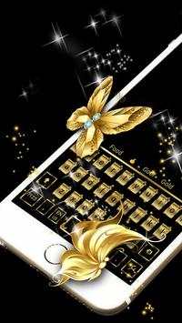 Gold diamond keyboard theme screenshot 2