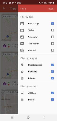 JO (Journey Organizer) Vehicle screenshot 3