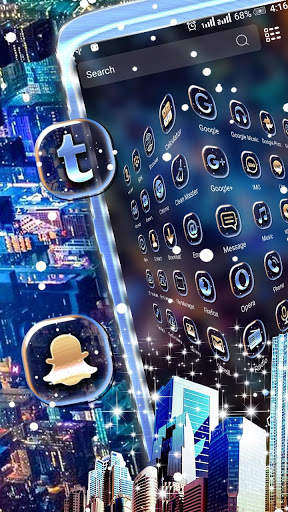 City Night Launcher Theme screenshot 3
