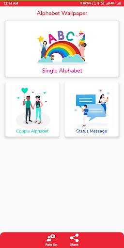 Alphabet Wallpaper - Text Status स्क्रीनशॉट 2