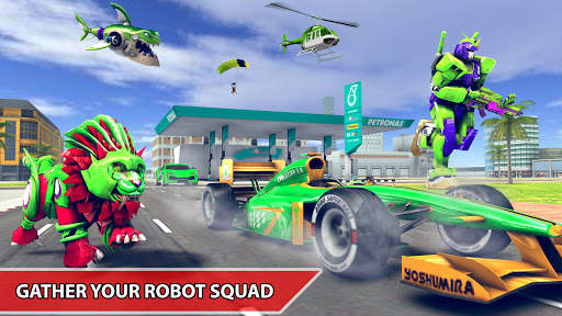Lion & shark robot car games screenshot 2