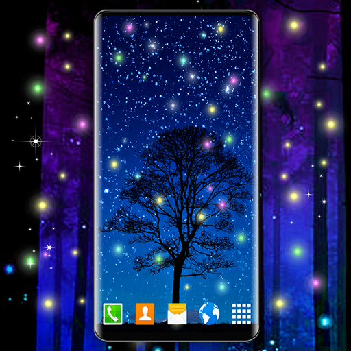 Firefly Live Wallpaper 🌟 Dark Night 4K Wallpapers icon