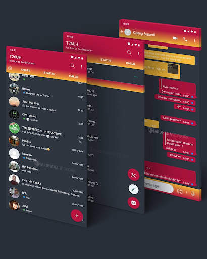 Tema Chat dan Wallpaper screenshot 8