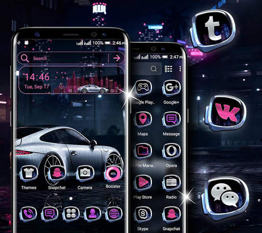 Sports Car Launcher Theme screenshot 1