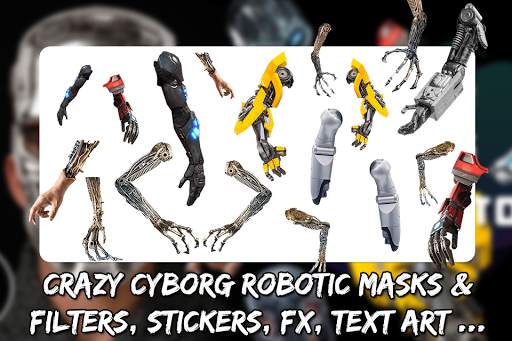 CYBORG CAMERA PHOTO EDITOR -ROBOT STICKERS ON FACE screenshot 5