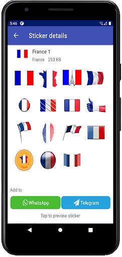 France stickers for WhatsApp and Telegram screenshot 2