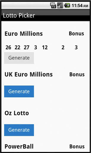 World Lottery Results screenshot 2