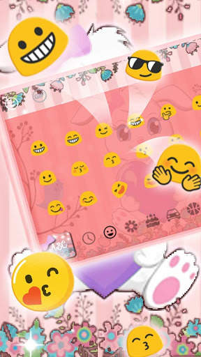 Lovely Rabbit Cartoon Keyboard screenshot 3