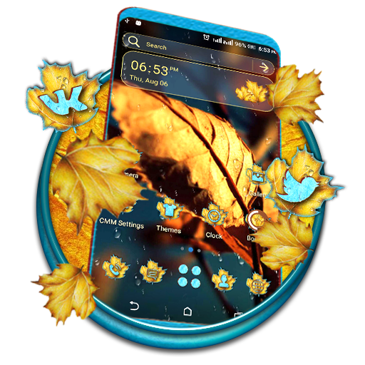 Autumn Leaf Water Drop Theme icon