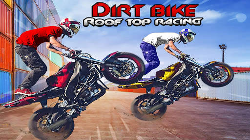 Dirt Bike Roof Top Racing Motocross ATV race games screenshot 1